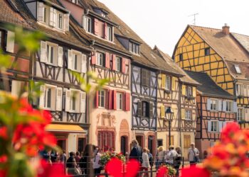 Maisons traditionnels dans la ville de Colmar